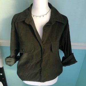 Versatile Green Button Up